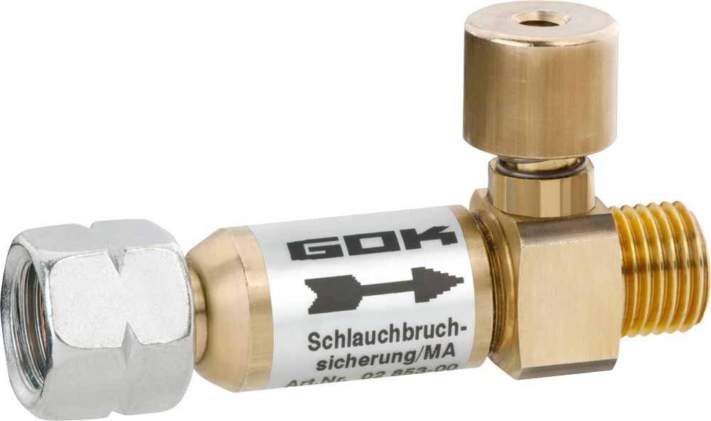 Hose rupture protection SBS/MA 29mbar 1,5kg/h G1/4L - Berger Camping