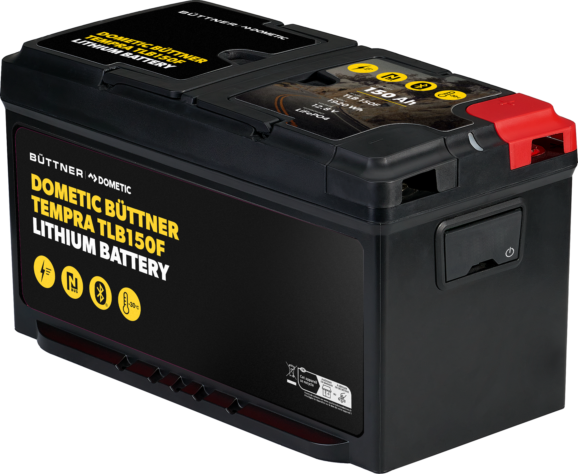 Dometic Büttner Tempra TLB150 Batterie au lithium avec Bluetooth 12 V / 150  Ah - Accessoires de camping Berger Camping